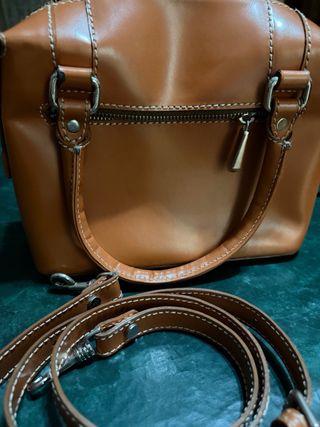 Bolso Ecologic Marrón Cuero Correa Ajustable