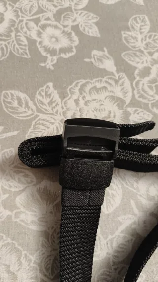 Cinturón de tela negro