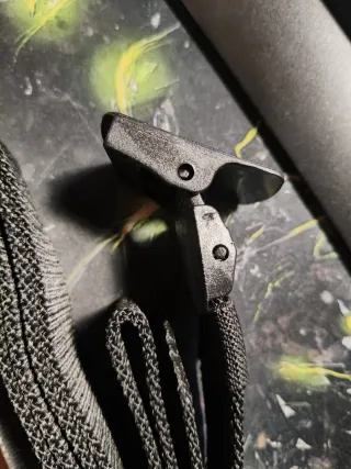 Cinturón de tela negro