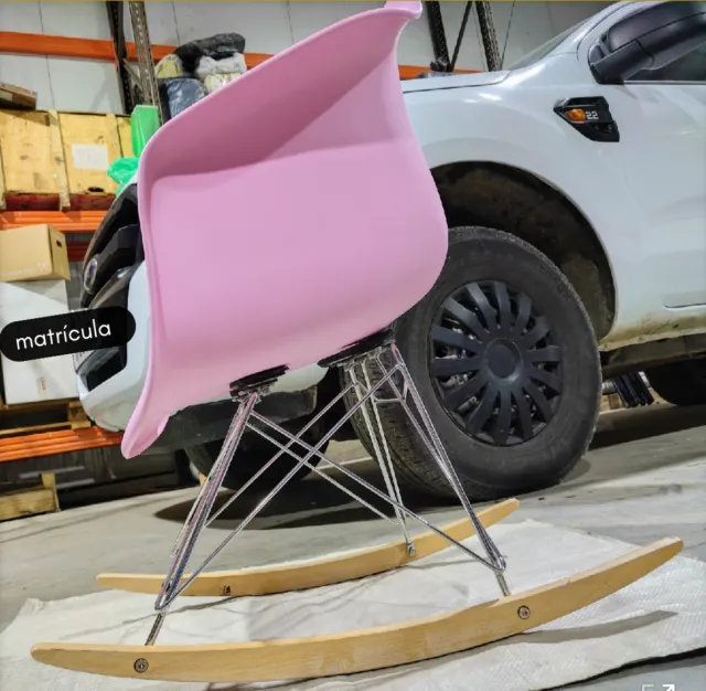 Silla Mecedora Rosa
