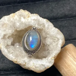 Anillo Labradorita Natural