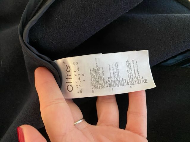 Oltre Cappotto Leggero Nero/Blu