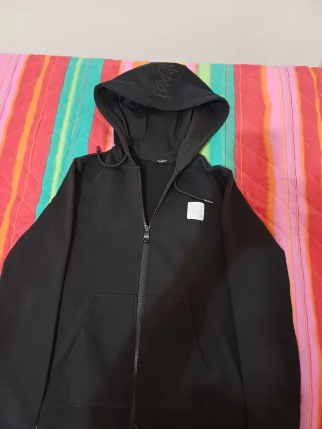 Felpa con cappuccio Refrigiwear nera