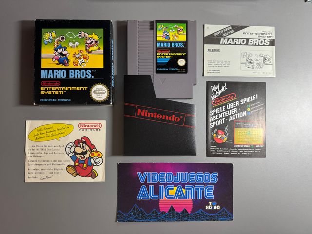 MARIO BROS NINTENDO NES CAJA PEQUEÑA 1986