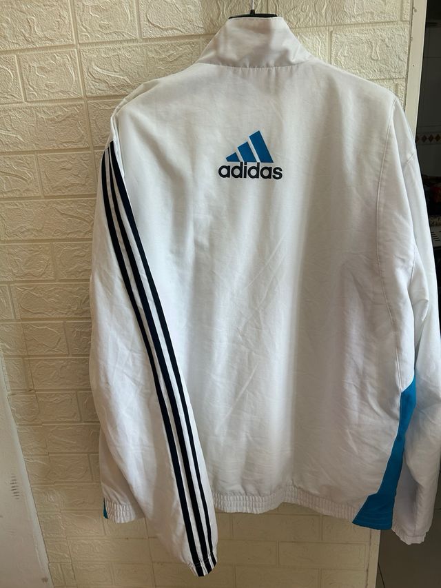 track jacket Adidas Blanca y Azul