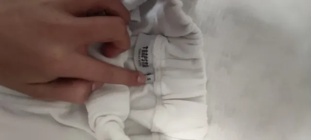 Pantalón corto blanco trapstard