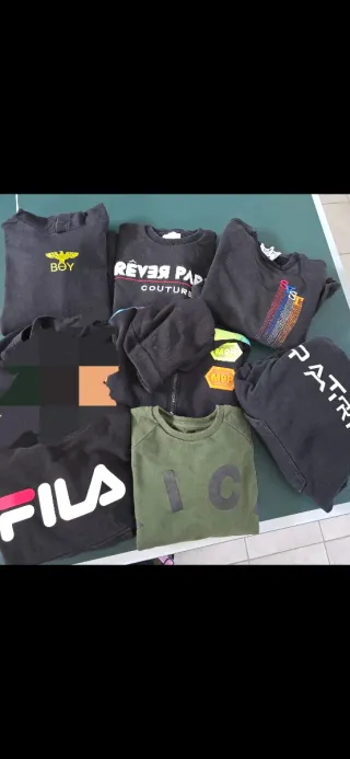 Set 7 felpe bambino 8-10 anni