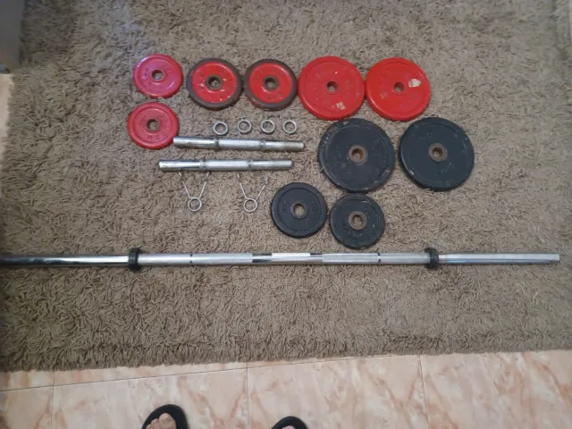 Kit Pesas Gimnasio con Accesorios.