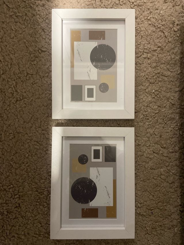 Marcos blancos pequeños nuevos