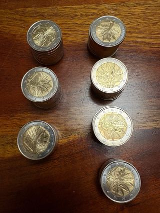 Lote 91 Monedas 2€ Francia (de año)