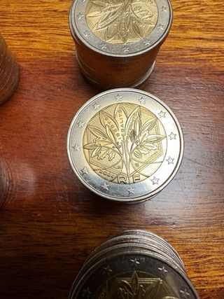 Lote 91 Monedas 2€ Francia (de año)