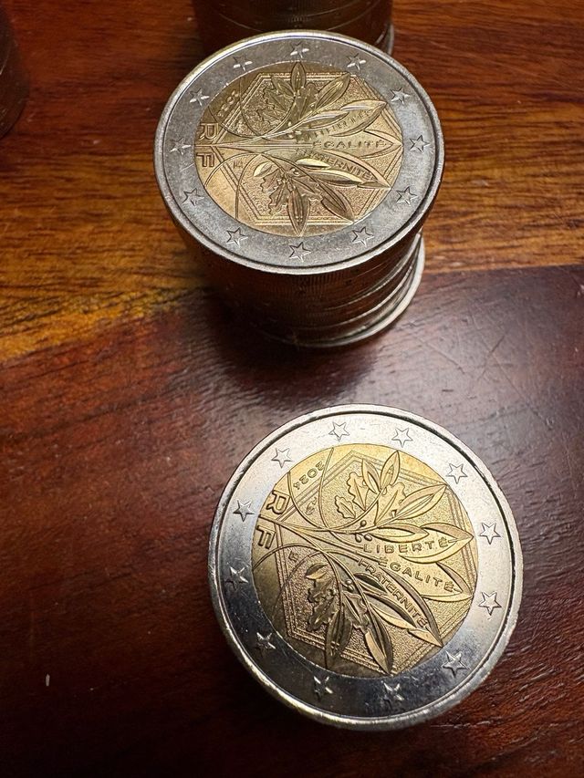 Lote 81 Monedas 2€ Francia (de año)