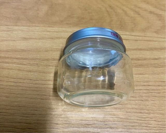 Set 15 vasetti di vetro con tappo in metallo