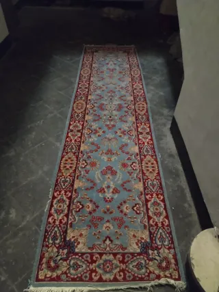 Persiano vintage tessuto a mano, lana a pelo corto