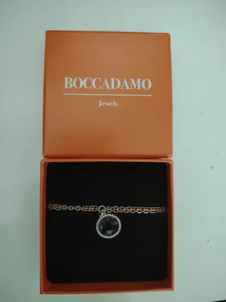 Bracciale Boccadamo dorato con pietra viola