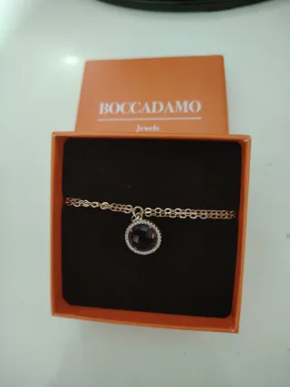 Bracciale Boccadamo dorato con pietra viola