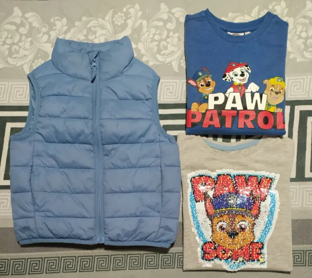 Vendo gilet+felpa+t-shirt per bambino taglia 3-4