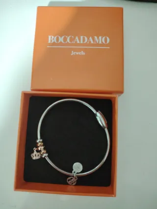 Bracciale rigido Boccadamo con ciondolo corona