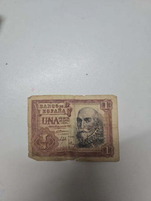 Billete 1 Peseta Banco de España 1953