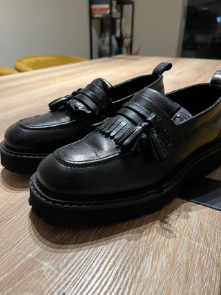 Zapatos de piel negros marca Zign hombre