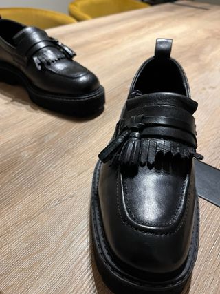 Zapatos de piel negros marca Zign hombre