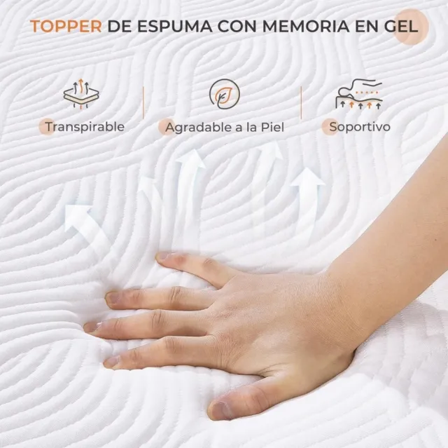 Topper 150x190 de 10cm Sweetnight Nuevo