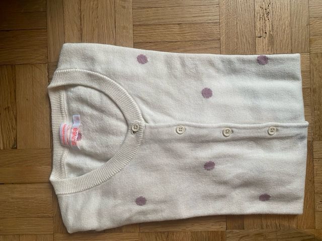 Cardigan SUN68 panna pois lilla