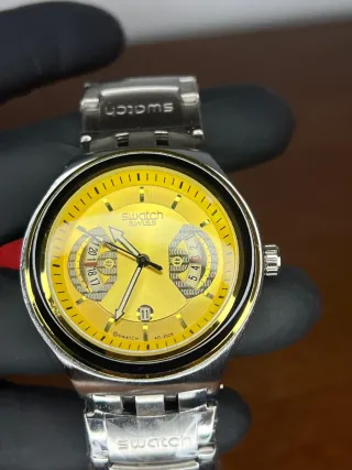 Reloj Sh Hombre Dorado y Plateado