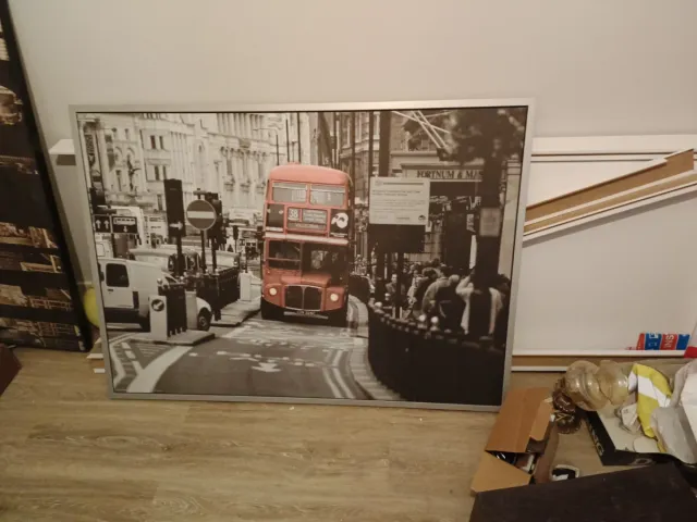 Cuadro Londres Bus Rojo 140x100cm