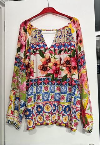 Blusa Desigual Talla M Multicolor