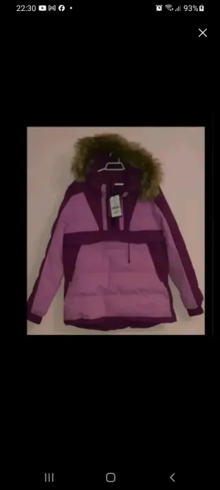 Abrigo rosa y morado nuevo