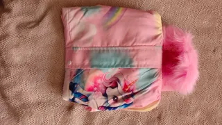 Casaco menina unicórnio rosa