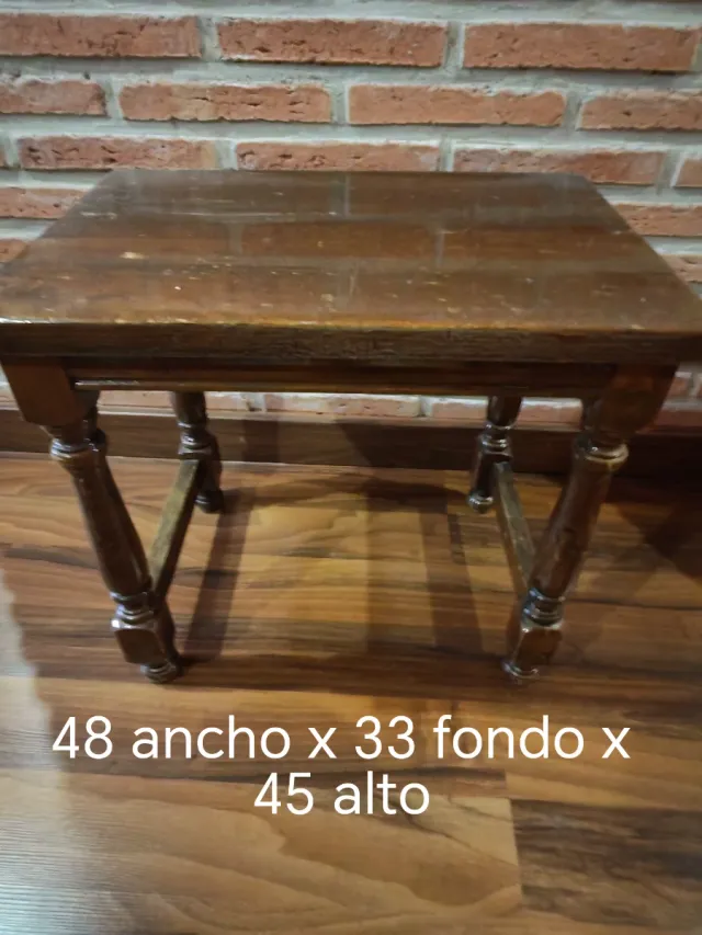 Tavolo ausiliario in legno 48x33x45