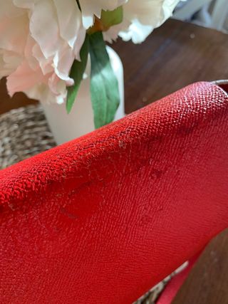 Bolso Carolina Herrera Rojo y Beige