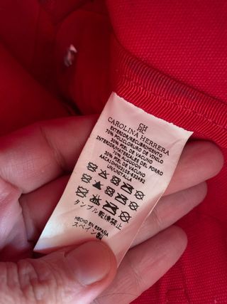 Bolso Carolina Herrera Rojo y Beige