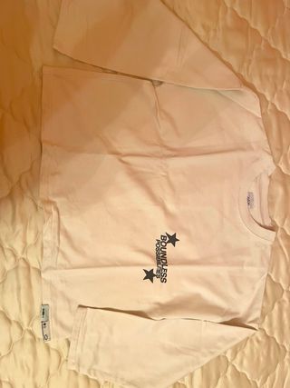 Sudadera/camiseta sin capucha blanca
