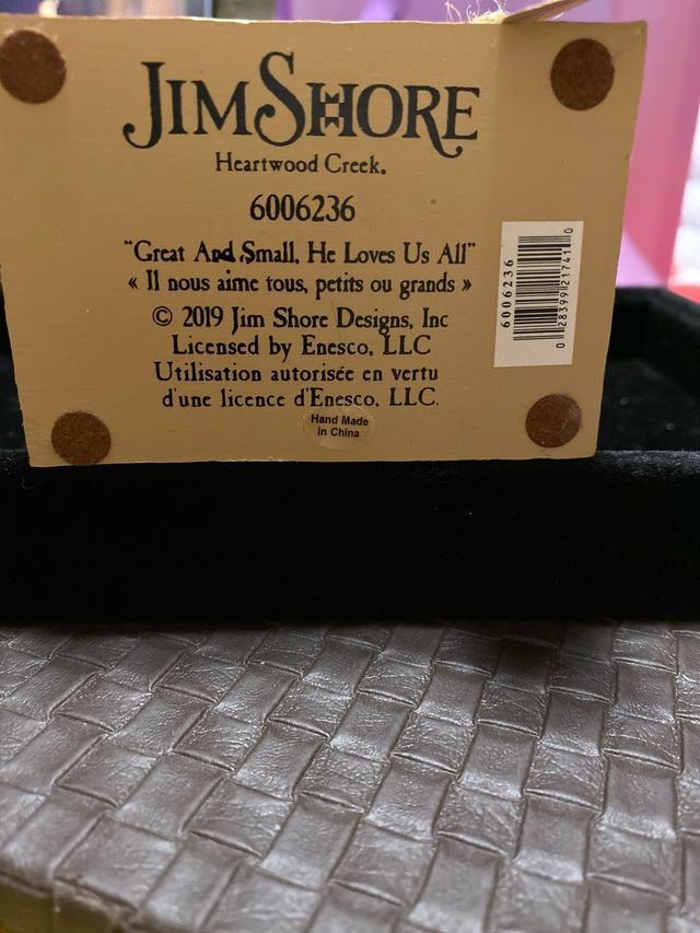 Figura Cruz Jim Shore Vida Animales