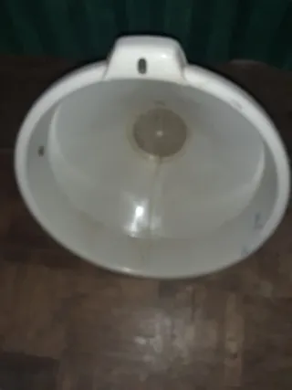 Embudo de plástico blanco con colador ver fotos