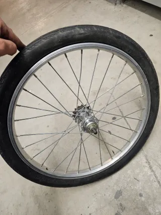 Rueda trasera 20 con cubierta