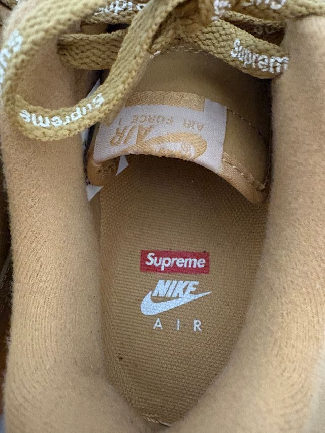 Nike Air Force 1 x Supreme Marrones Talla 39