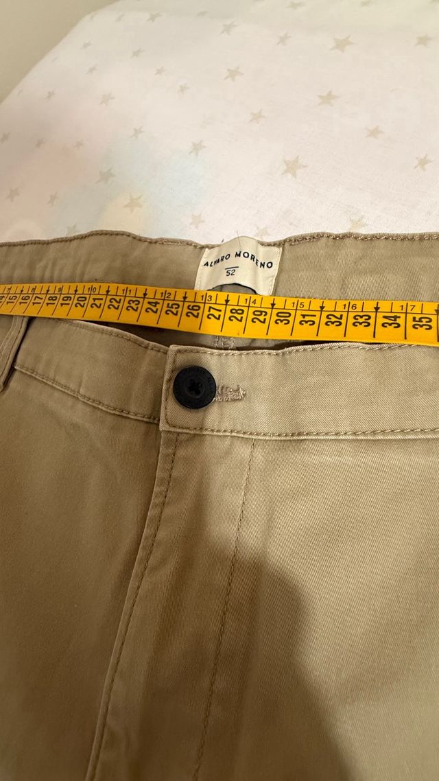 Pantalón Alvaro Moreno Talla 52 Beige