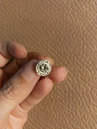 Pendientes de clip plateados