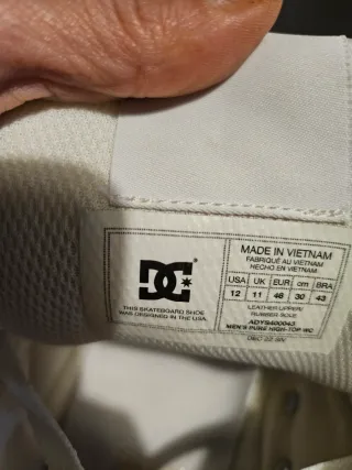 Botas DC Shoes Basket Blancas Talla 46