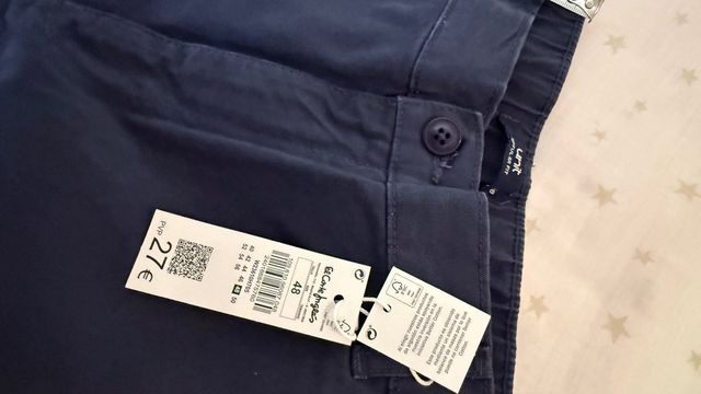 Pantalón El Corte Inglés Azul Marino Talla 48