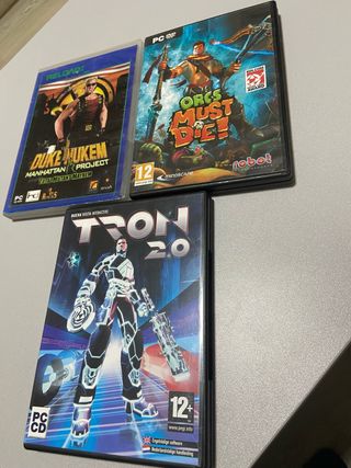 Pack 3 Juegos PC: Duke Nukem, Orcs Must Die!, Tron