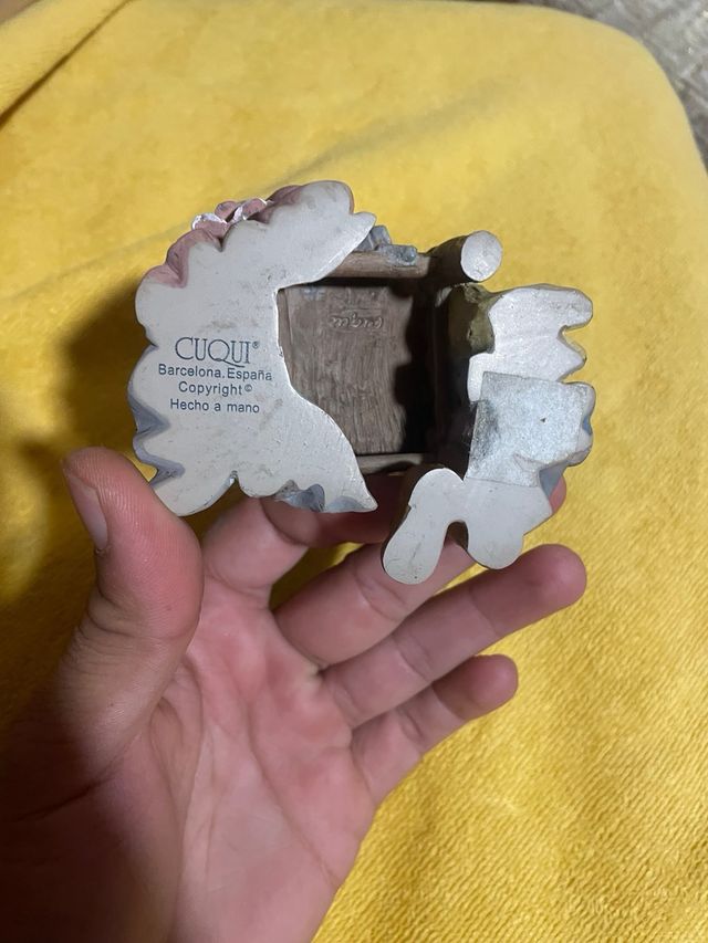 Figura niña Cuqui artesanal a mano años 80