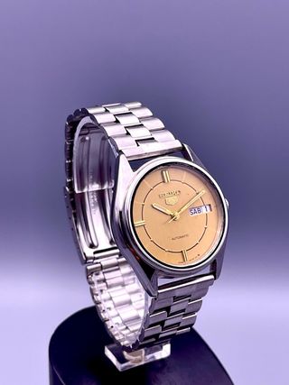 Reloj Seiko 5 Automático Dorado Años 70