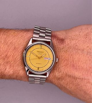 Reloj Seiko 5 Automático Dorado Años 70