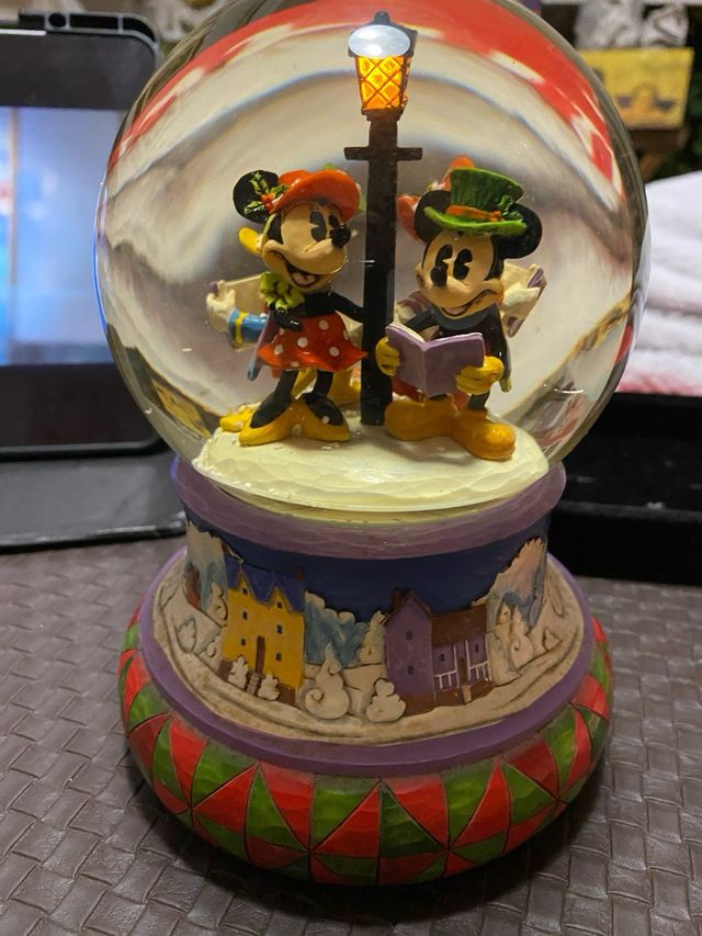 Bola Navidad Disney Mickey Minnie Luz Música