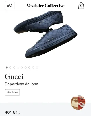 Zapatillas Gucci Negras